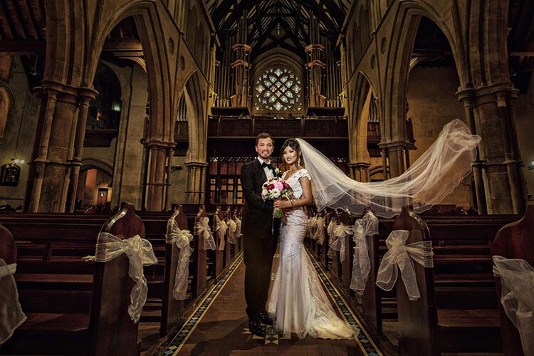 st Francis Xavier Cathedral wedding photography