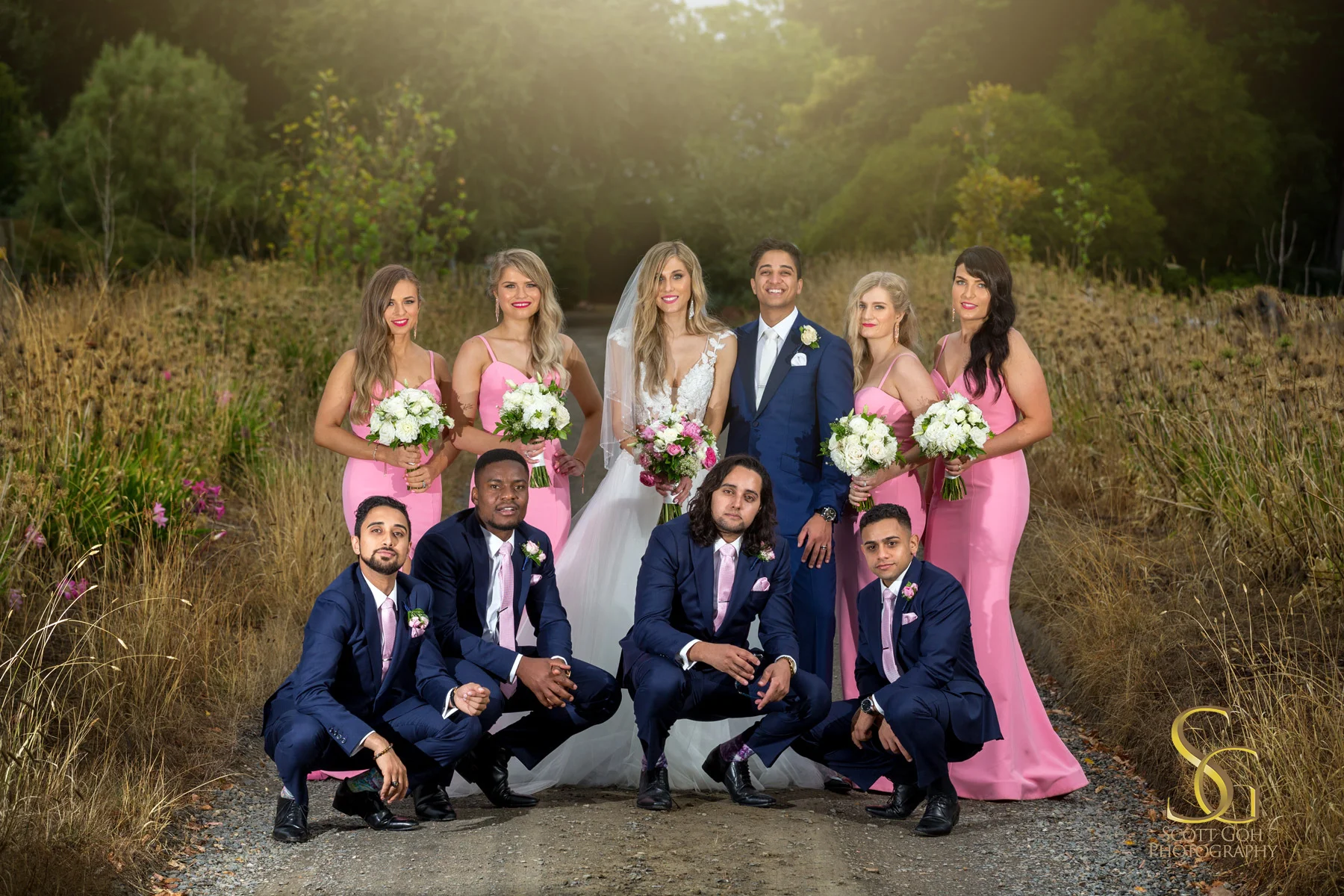 best alru farm wedding bridal party photo