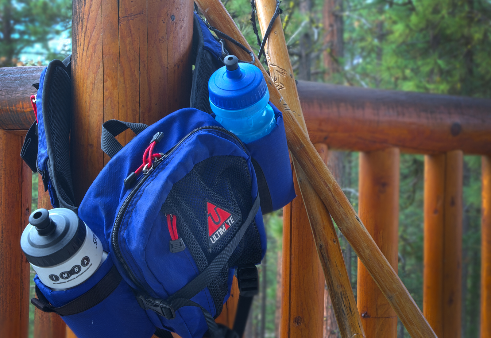 Complimentary Hydro Pack &amp; Hiking Sticks