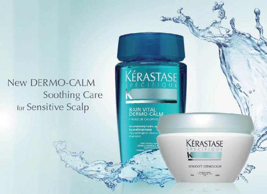 KÉRASTASE BAIN VITAL DERMO-CALM Sensitive scalp? Come to our salon today and experience the latest DERMO-CALM collection by Kérastase, specially designed to sooth sensitivity! Spring is the perfect time to indulge yourself! Come today and discover the NEW DERMO-CALM regimen by Kérastase for sensitive scalp. It’s our European best-selling formula finally brought to the US! The #1 Kérastase formula in Europe is finally arriving in the US! Come to our salon today and discover the NEW DERMO-CALM to soothe sensitive scalp: Bain Vital, our 1st hypoallergenic formula, and Masque Sensidote for an instant cooling effect. Need a cooling effect? Book your appointment today and indulge yourself with the NEW DERMO-CALM treatment for sensitive scalp by Kérastase.