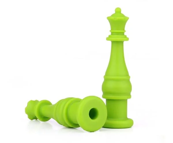 Chewy Queen Pencil Toppers, Special Needs Sensory Motor Aid,Perfect For Autism or ADHD 4 Pack - FDA Approved Silicone, BPA/Phthalate/Latex-Free