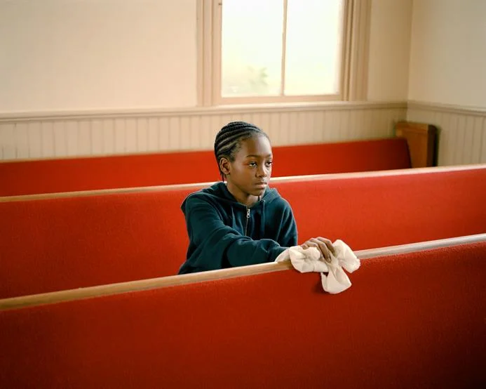 Young Boy Cleaning Church, VA