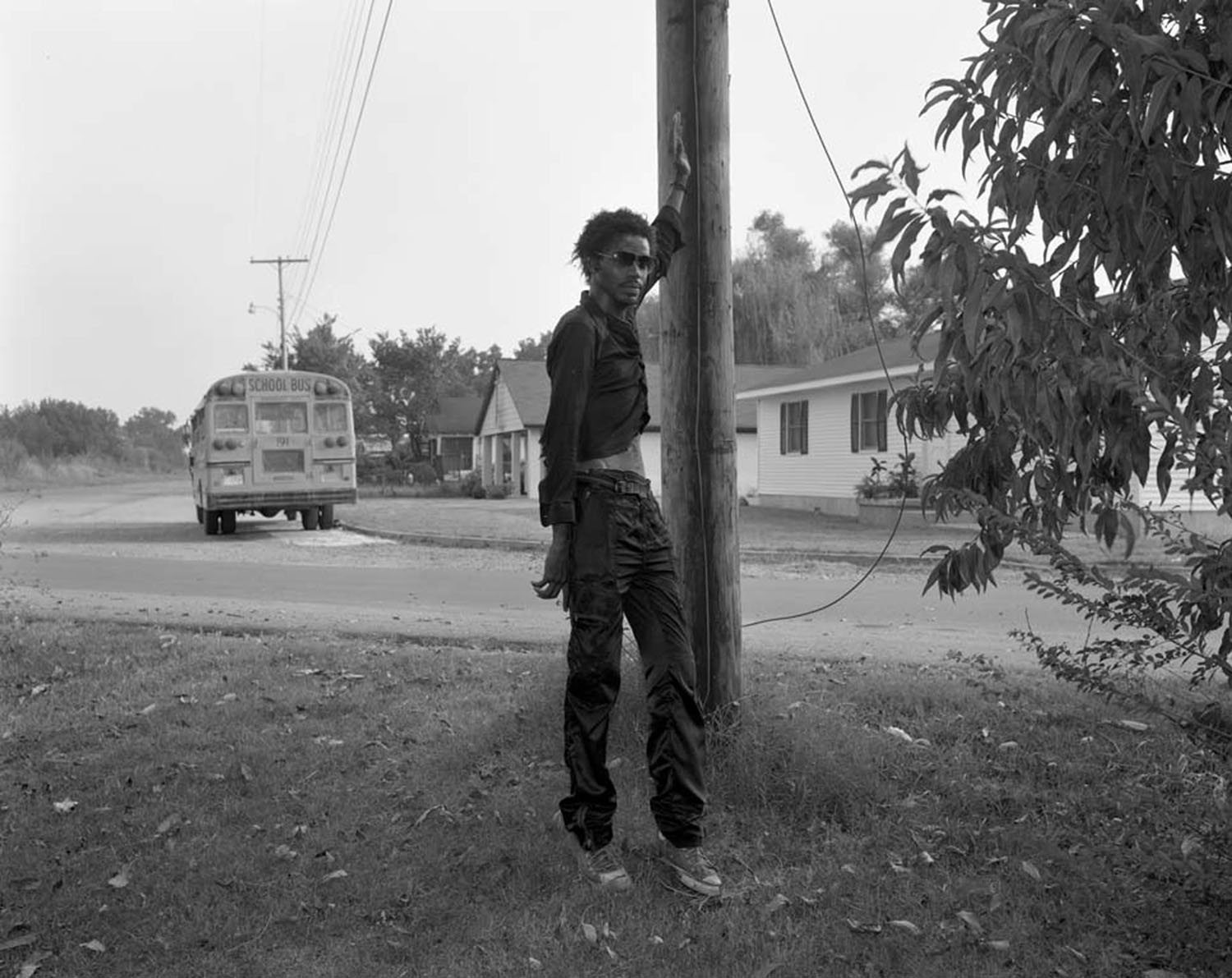 Man and School Bus, Tutweiler, MS