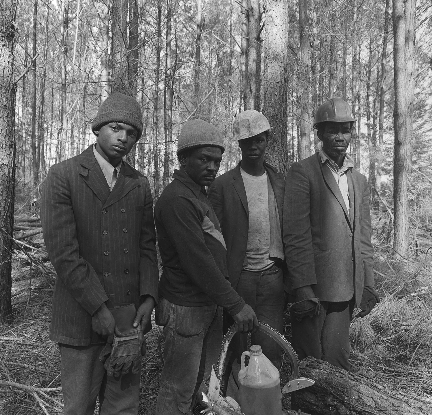 Loggers in the woods, near Attapulgus