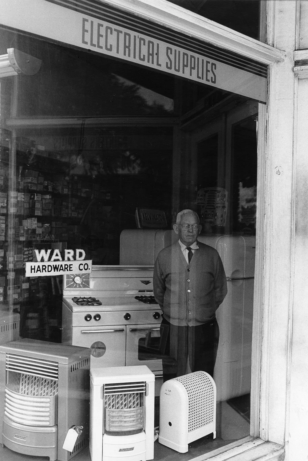 Mr. Ward in his hardware store