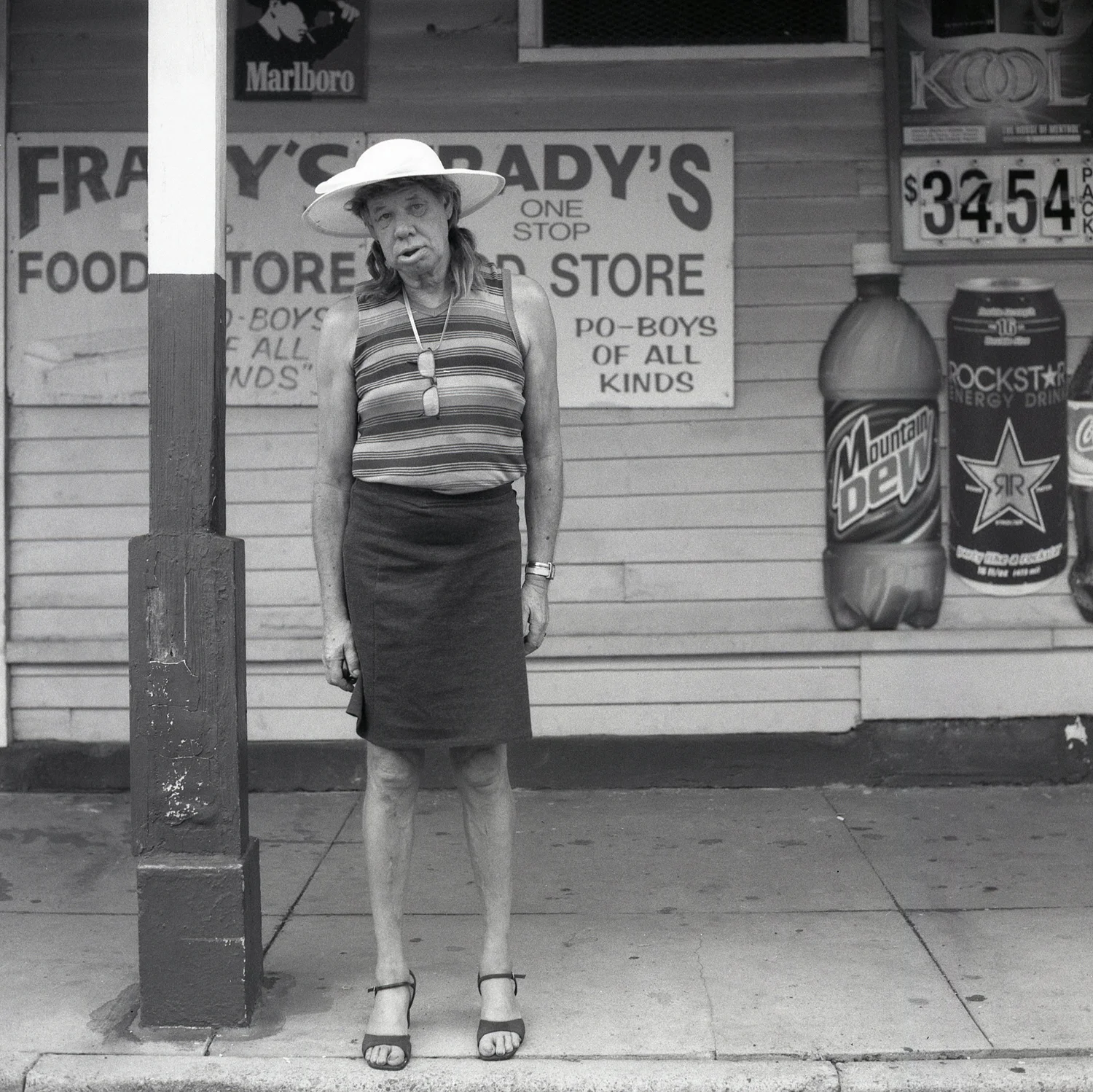 man at corner store