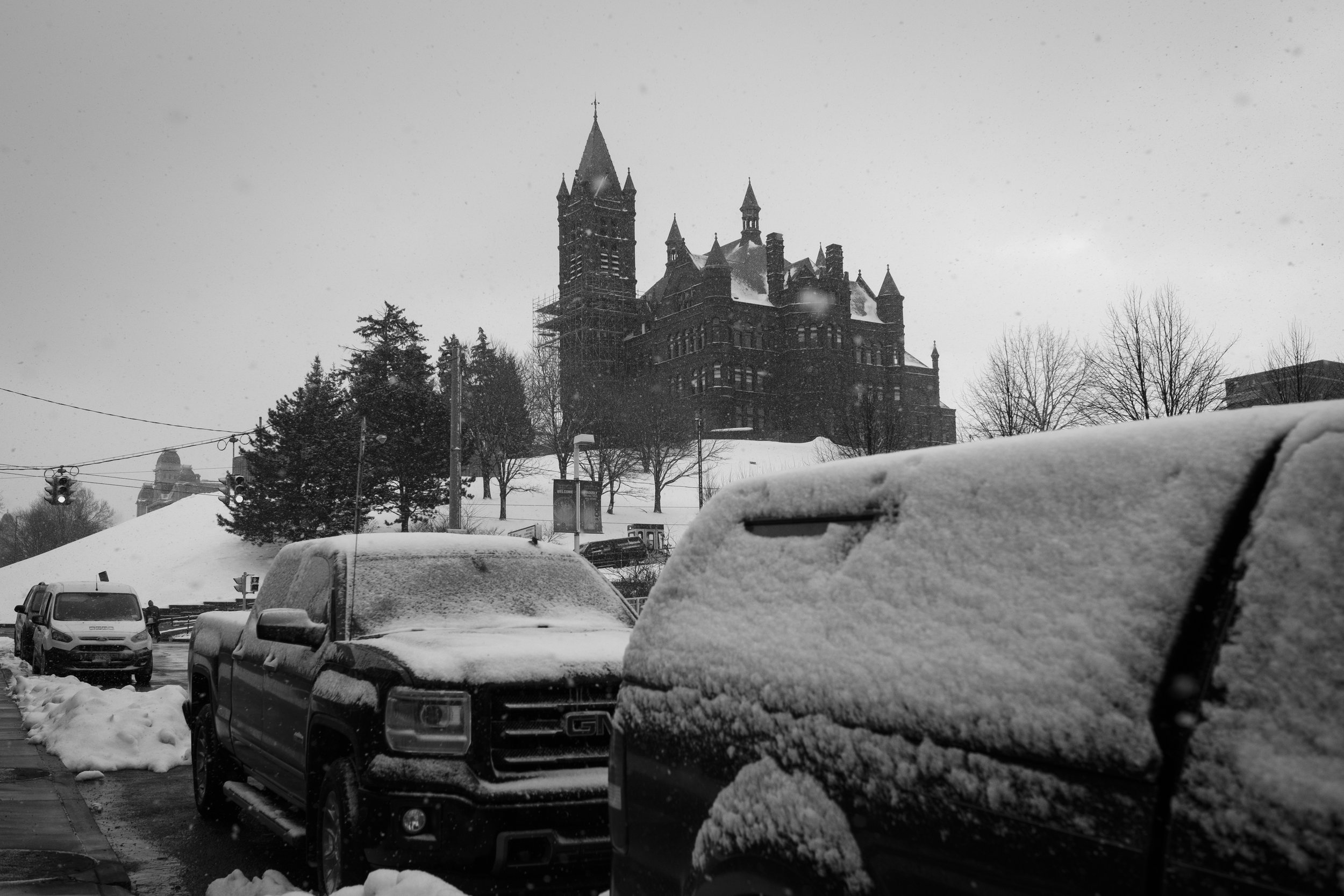  As seen on my trek to work at Syracuse University. 