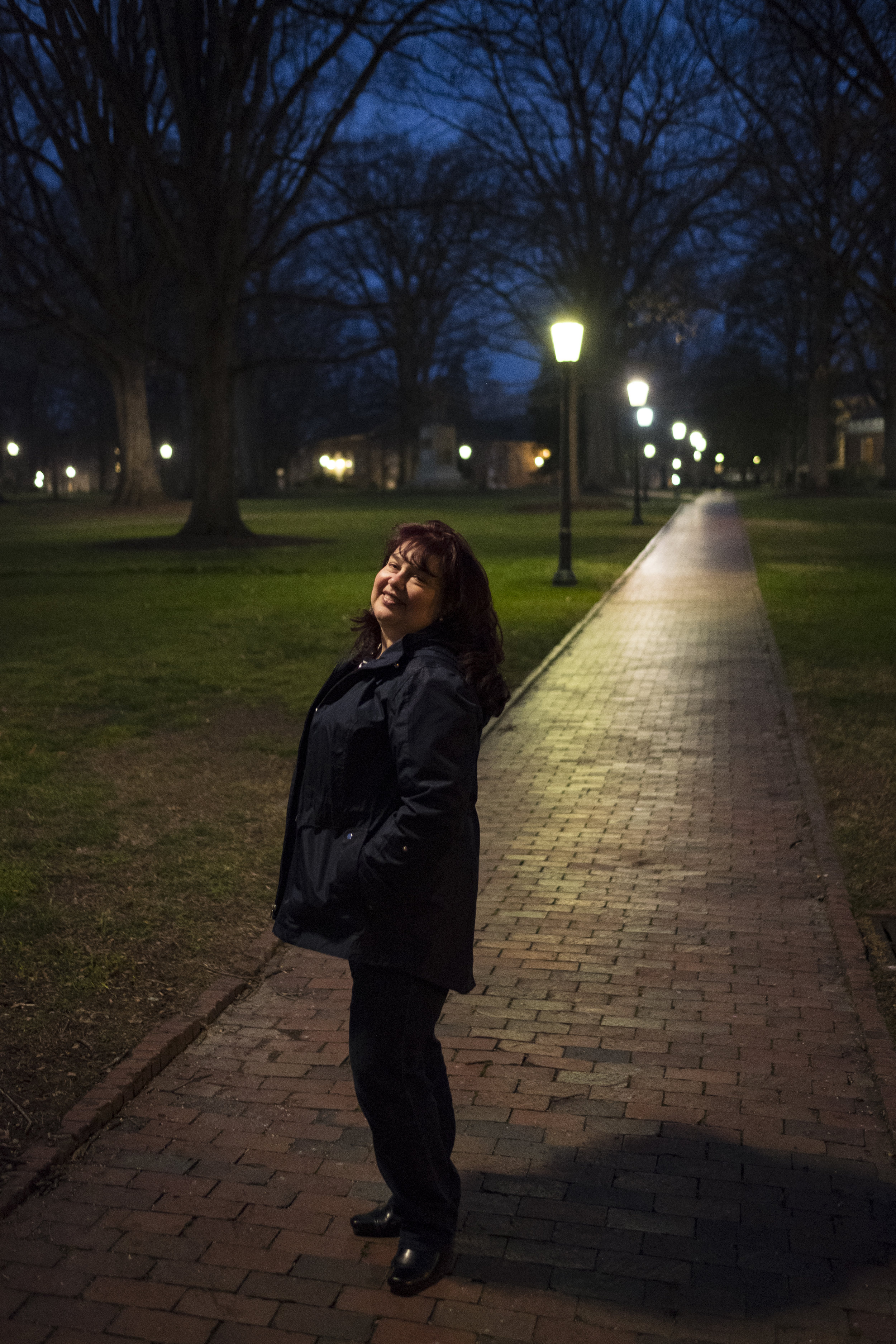 My beautiful momma who helped me see 10 apartments in two days. Here she poses for a portrait at the UNC campus. 