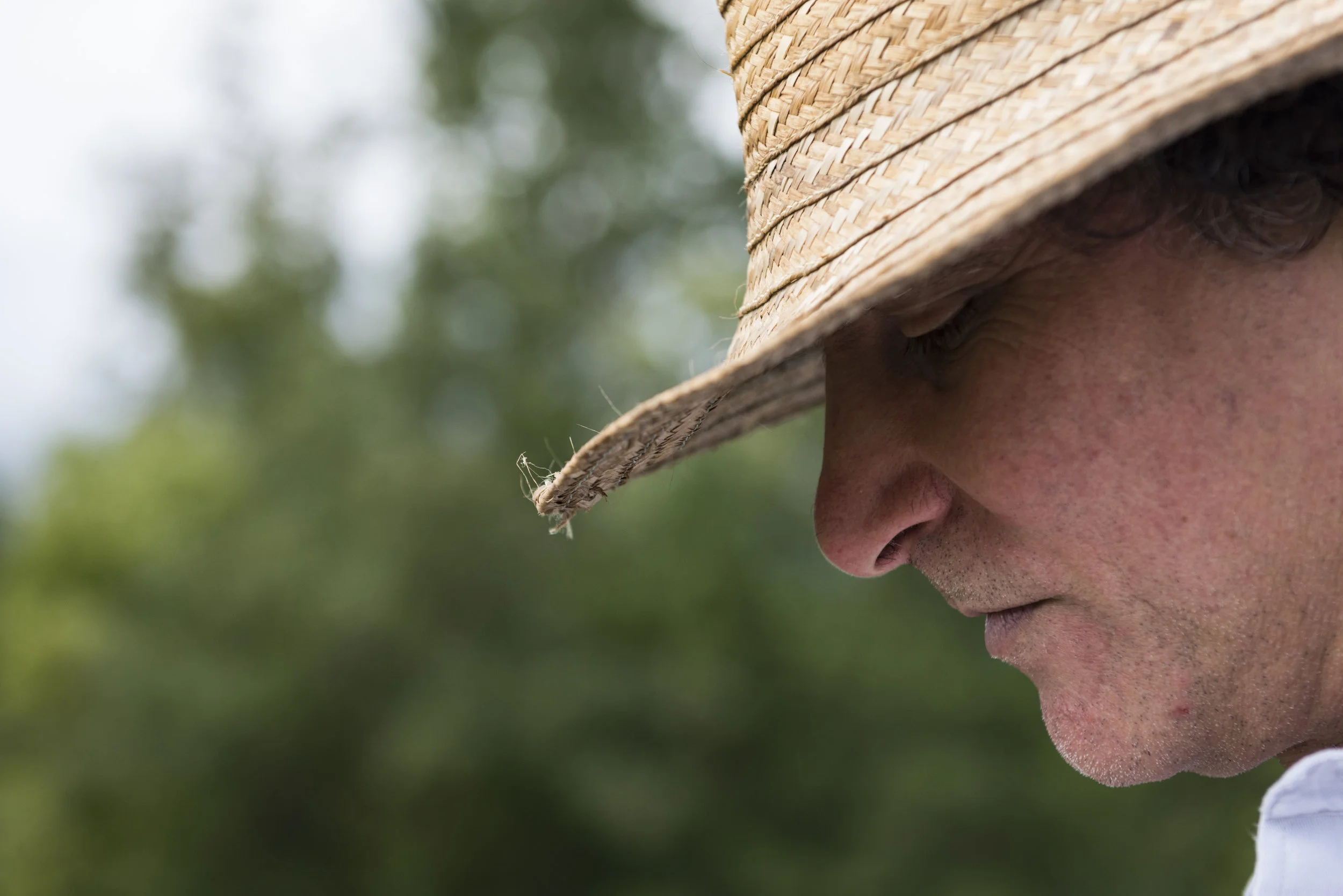 Cuban chef Roberto Copa Matos at his farm in Hillsborough, NC.