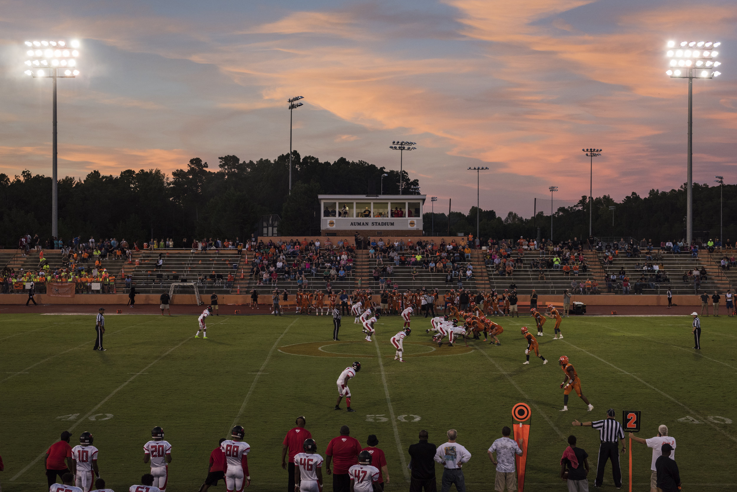  The Southern Durham Spartans play against Orange High School. The Spartans lost the game 27-17 and it ultimately cost them a spot in the playoffs. Despite Southern Durham (5-6) having a better record than Orange (3-8) at the end of the season, all t