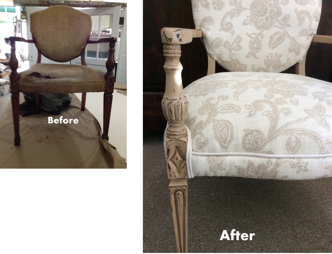 Chalk Country Paint Warm Sand with Dark Brown Wax