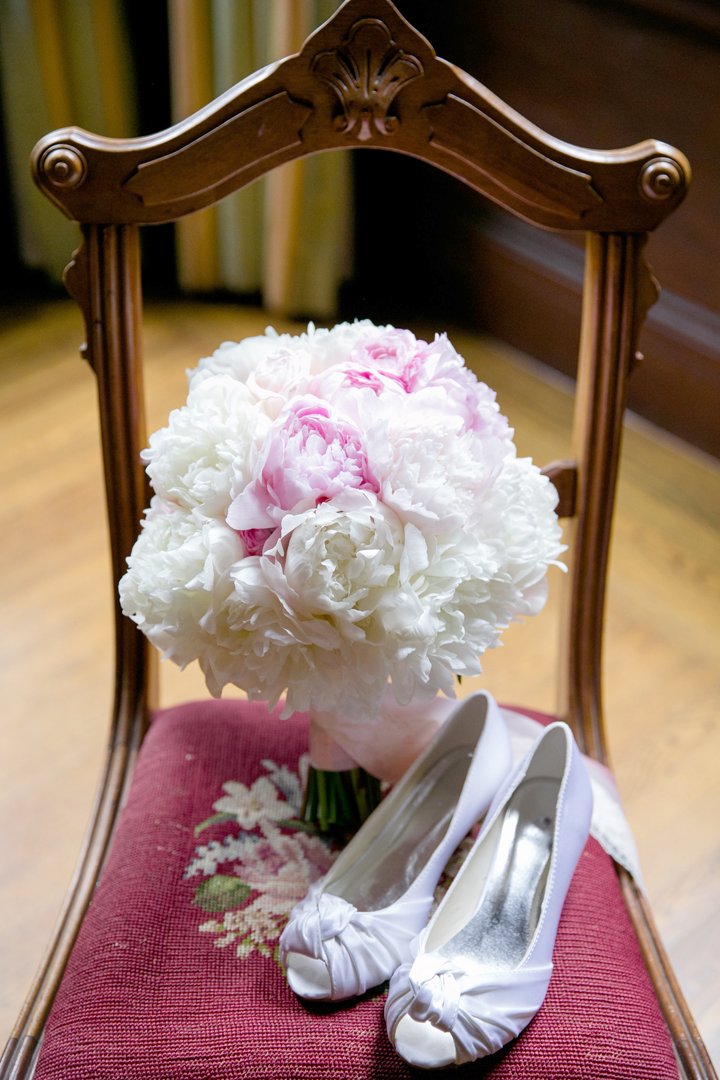 The bride loved peonies and how perfect was it that the wedding was in May, which is prime peony season!