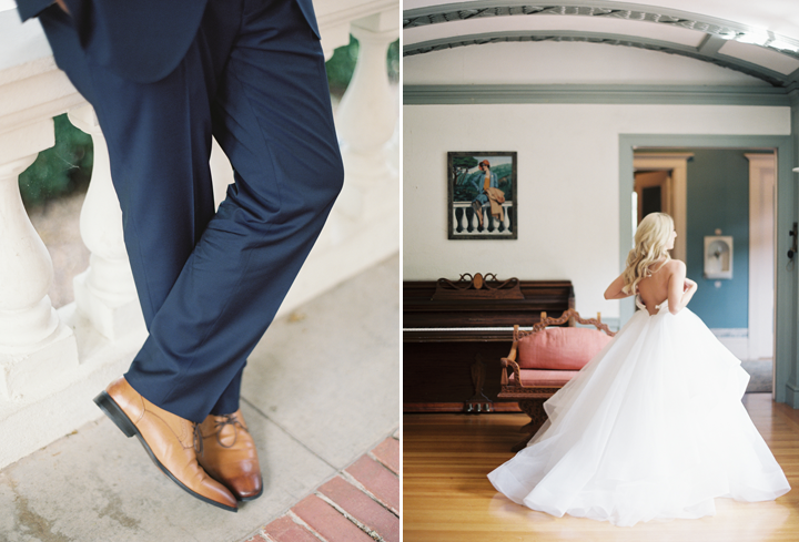 Amber wowed in her Amsale gown, complete with a custom hand dyed sash.