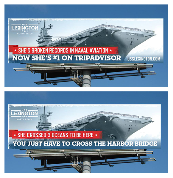 USS Lexington Billboards, 2017