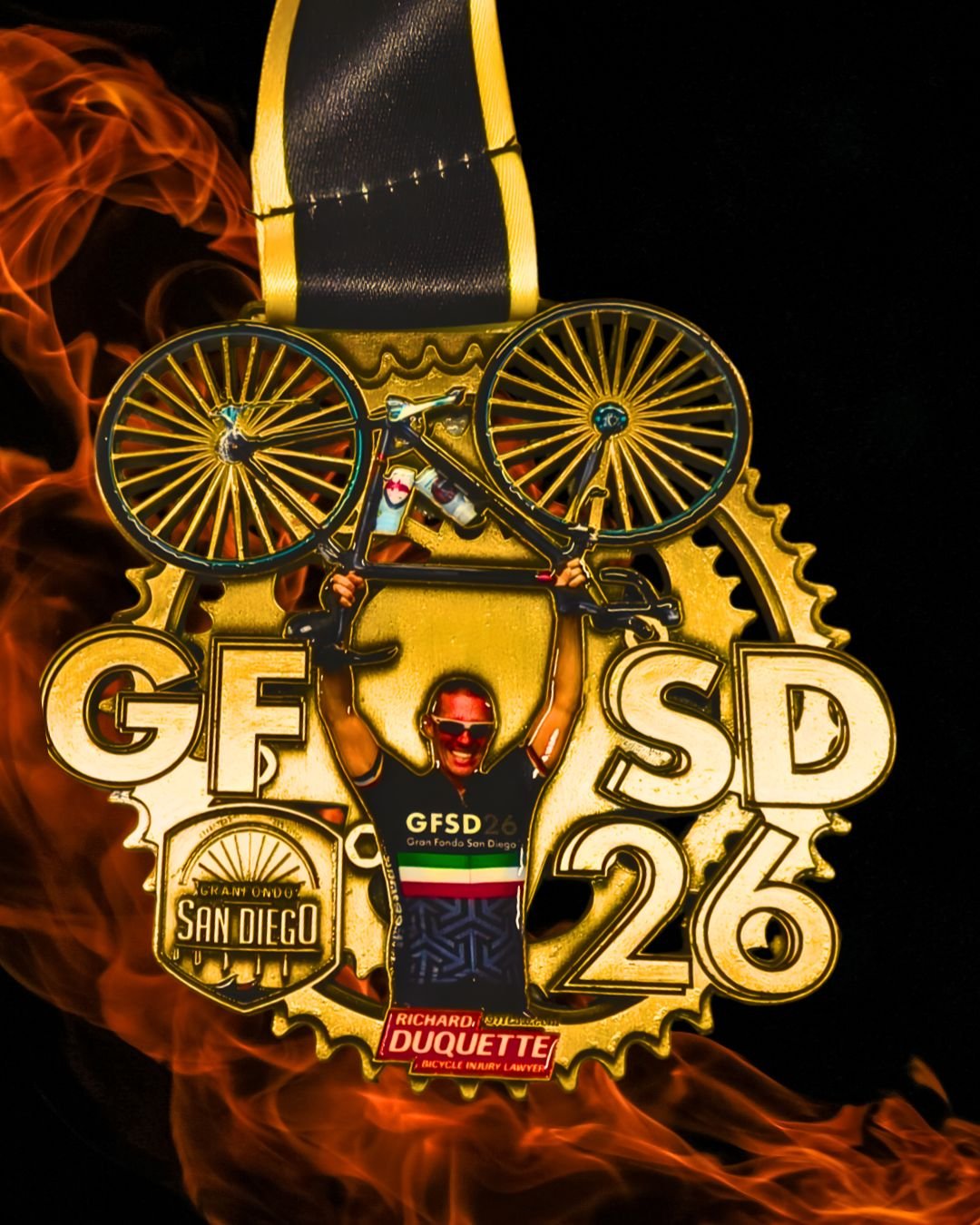 2026 San diego Granfondo Medal The best granfondo medal