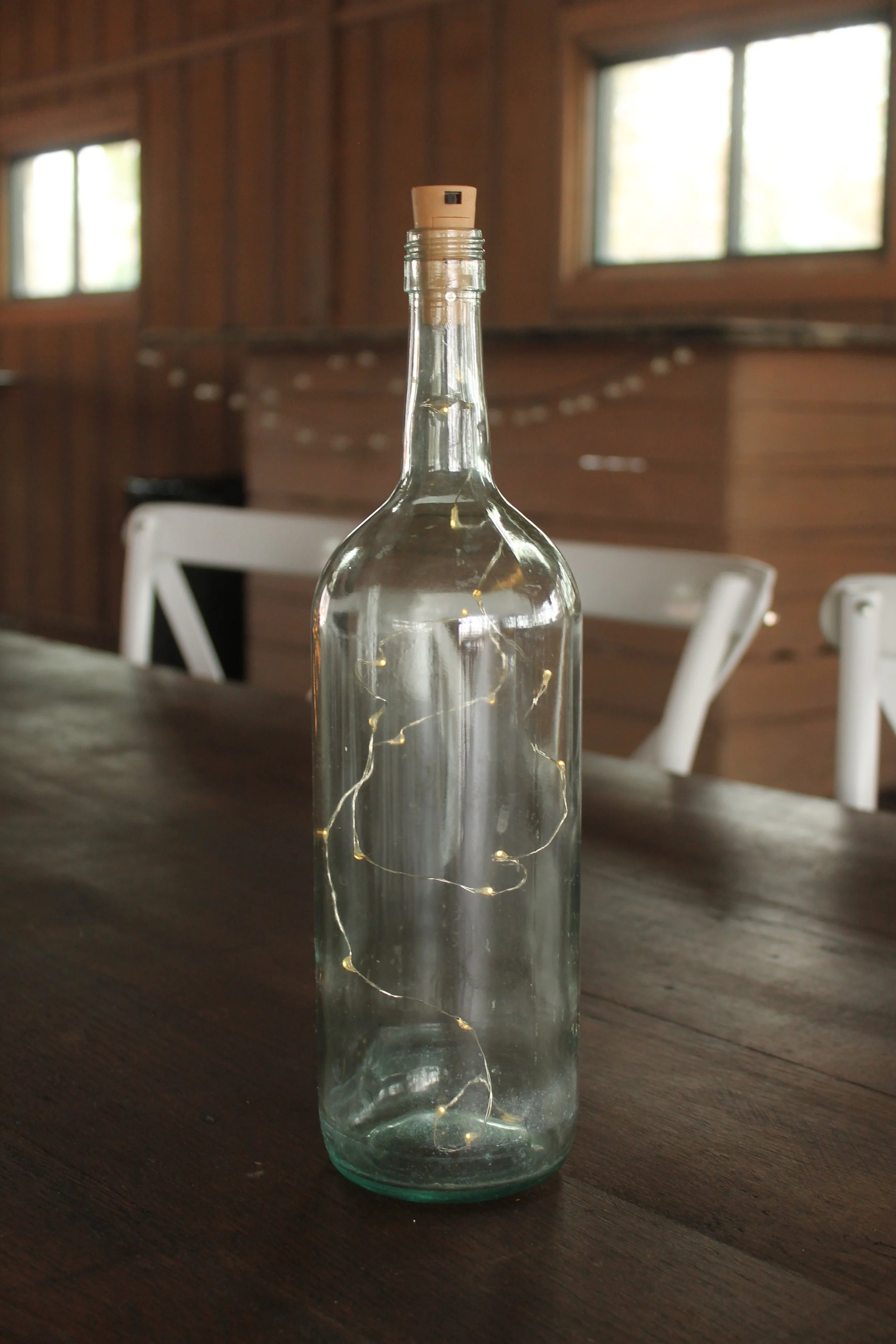 Glass Bottle With String Lights