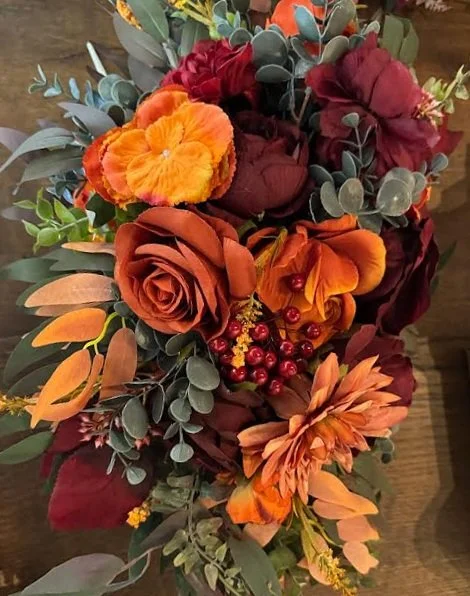 Rust Floral Set