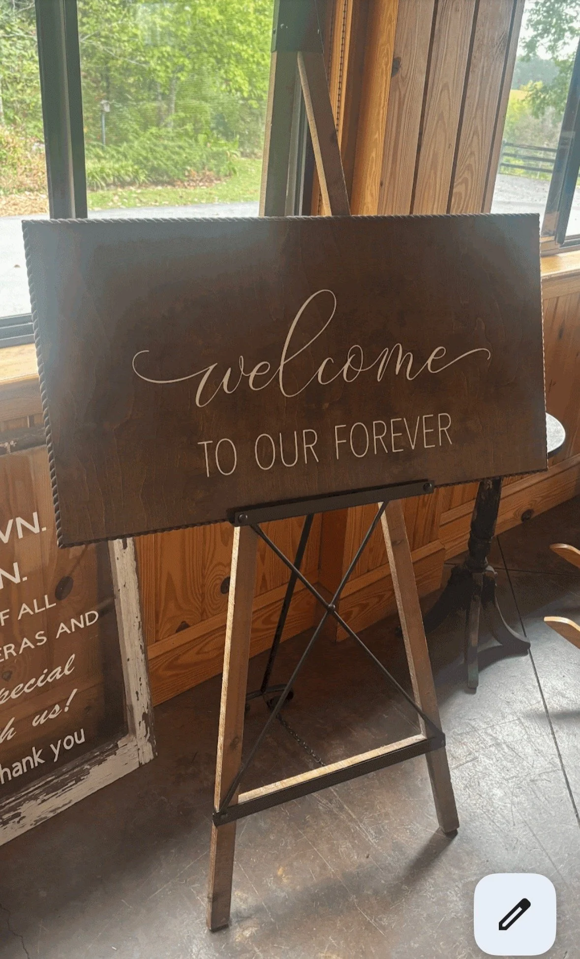 Welcome to Our Forever Sign