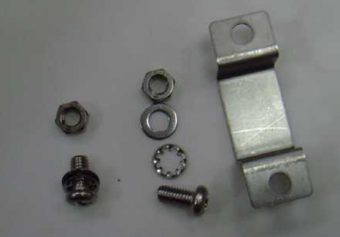 #5 Put flower , then flat washer on screw