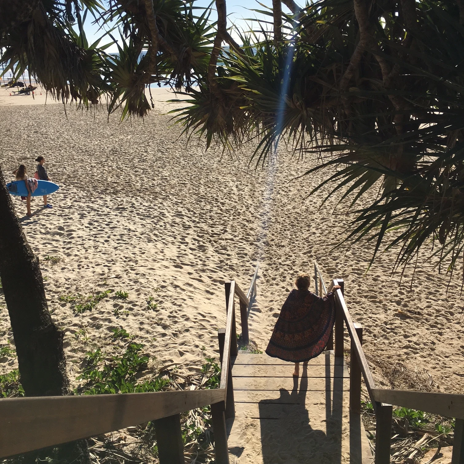 Early beach mornings may still be a little bit crisp but my roundie keeps me warm!