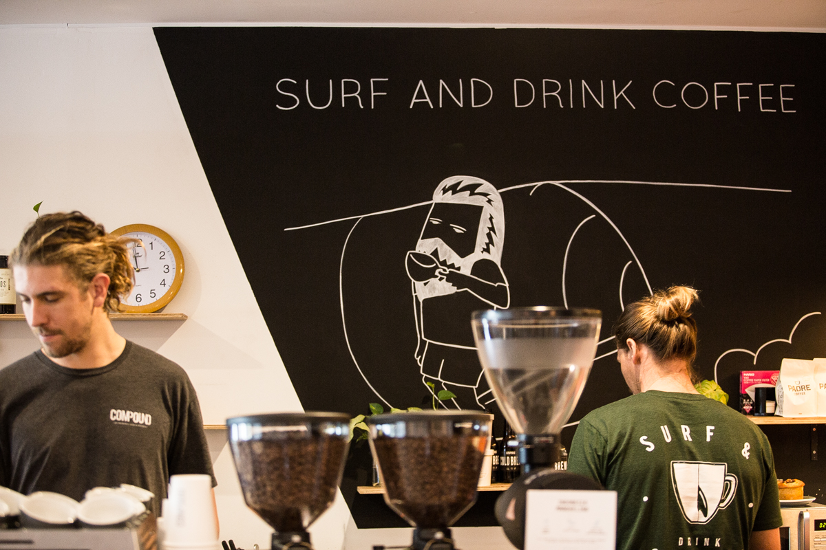 The baristas at Compound working their magic. Pic via Bianca White @The_Social_tribe