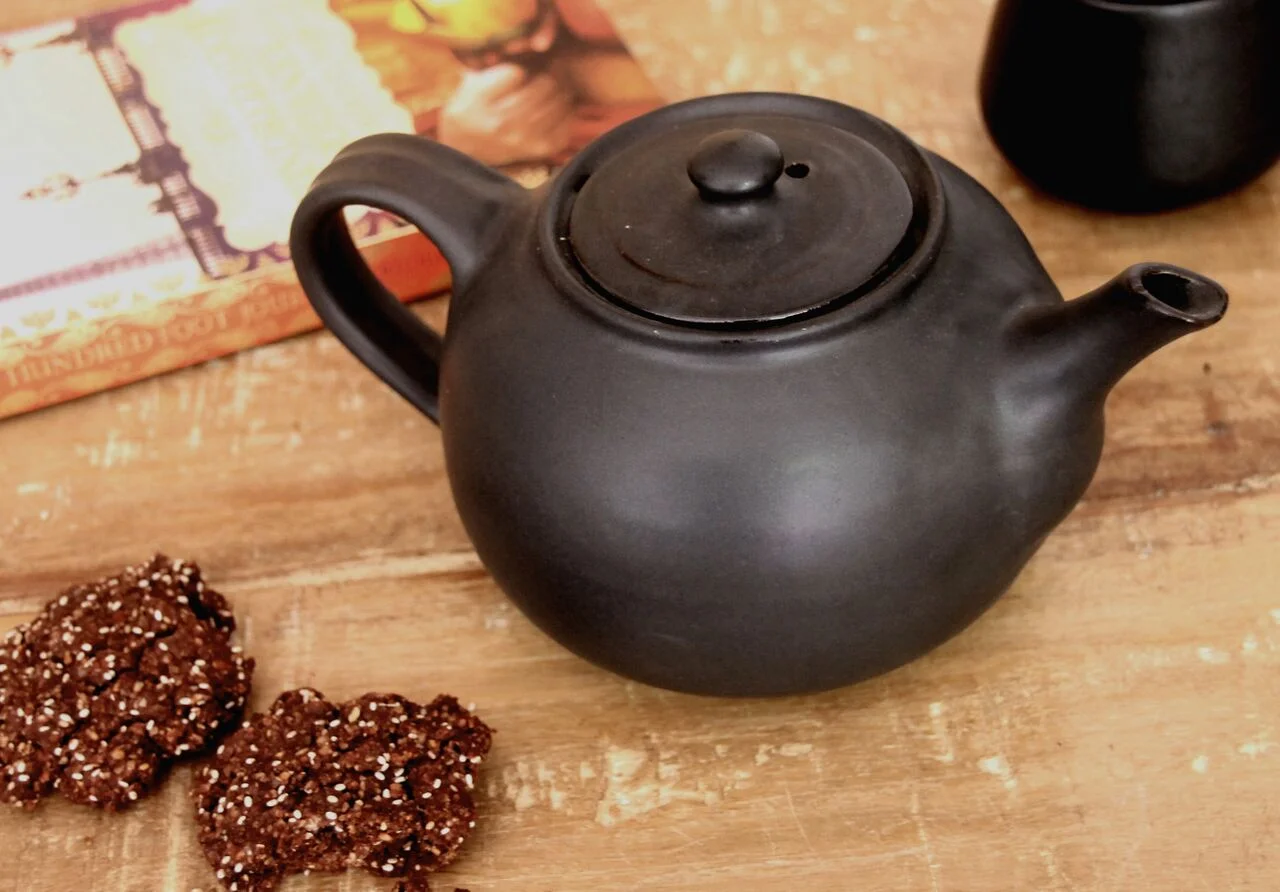 Endless cups of tea sounds pretty good to me! The charcoal earthenware teapot - handmade in Nepal and $52