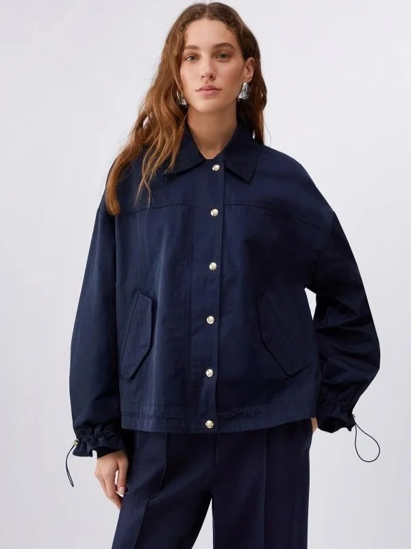 Ветровка LIU&bull;JO с акцентными кулисками на рукавах в наличии ,все размеры! Ещё больше на **MODAMILANO.SU**