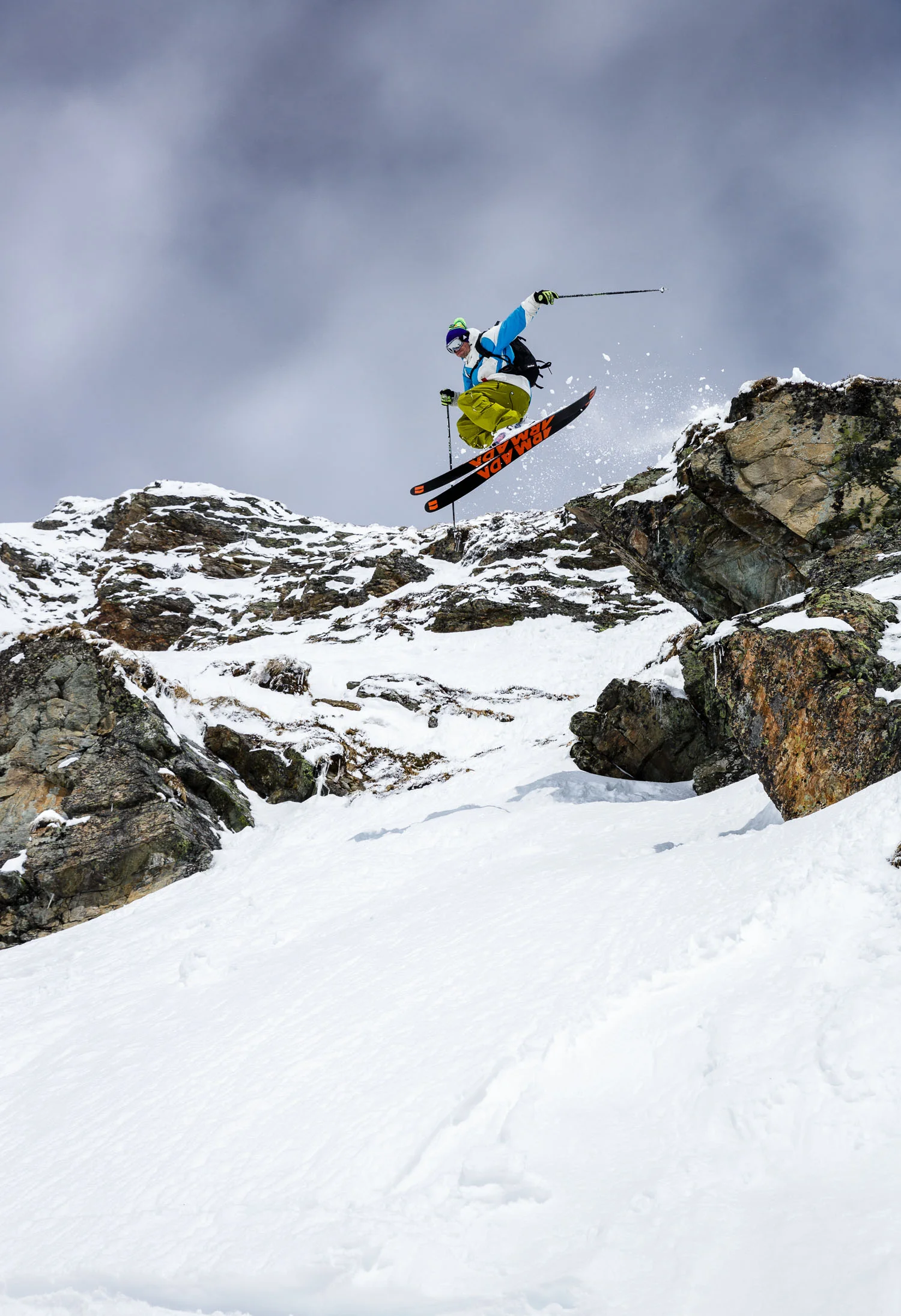 Freeride skiing, Obertauern, Austria