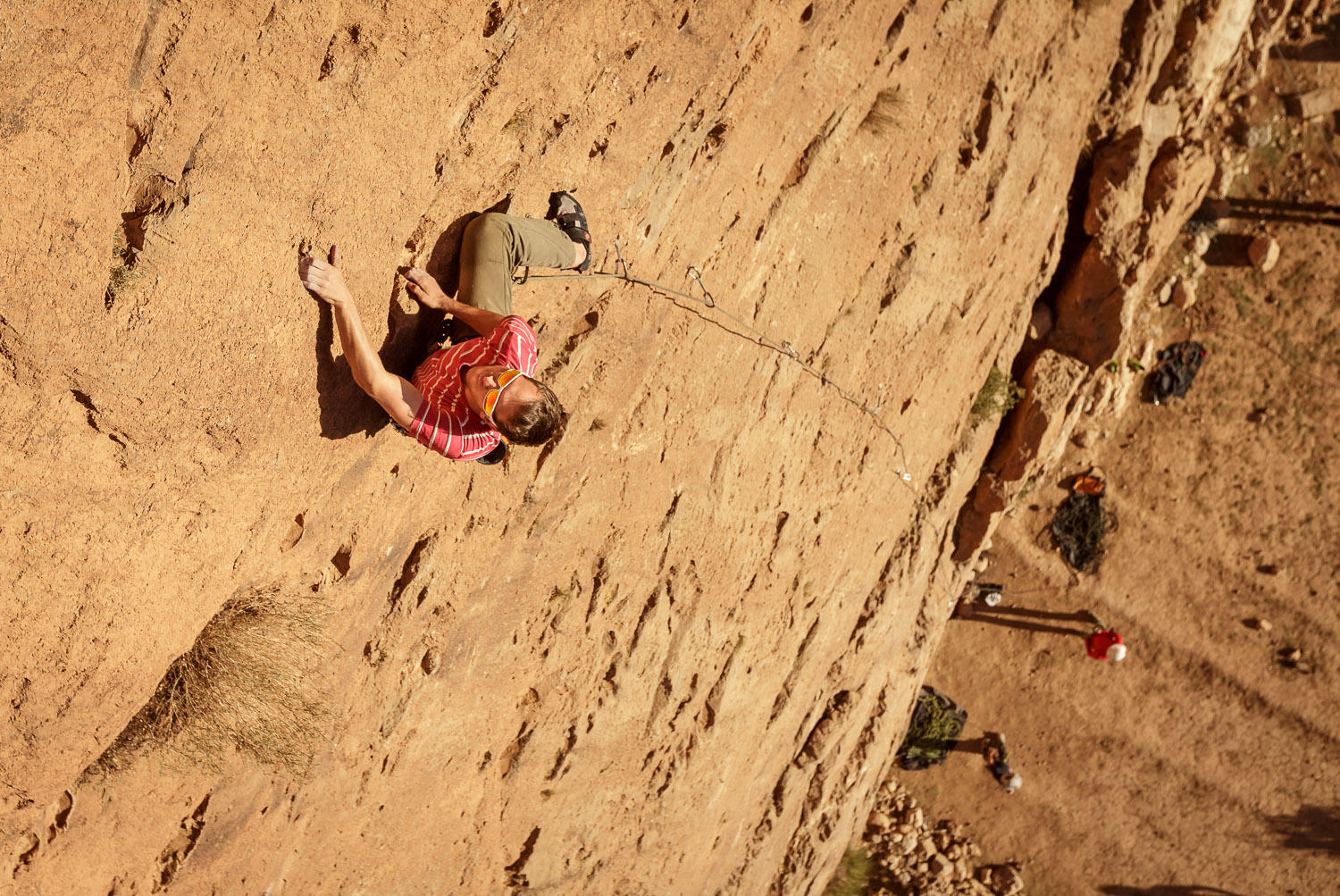 Climbing, Todra gorge, Morrocco