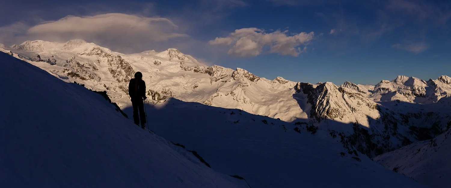 Zimski pornič pod Monteroso in Mont Blancom #2