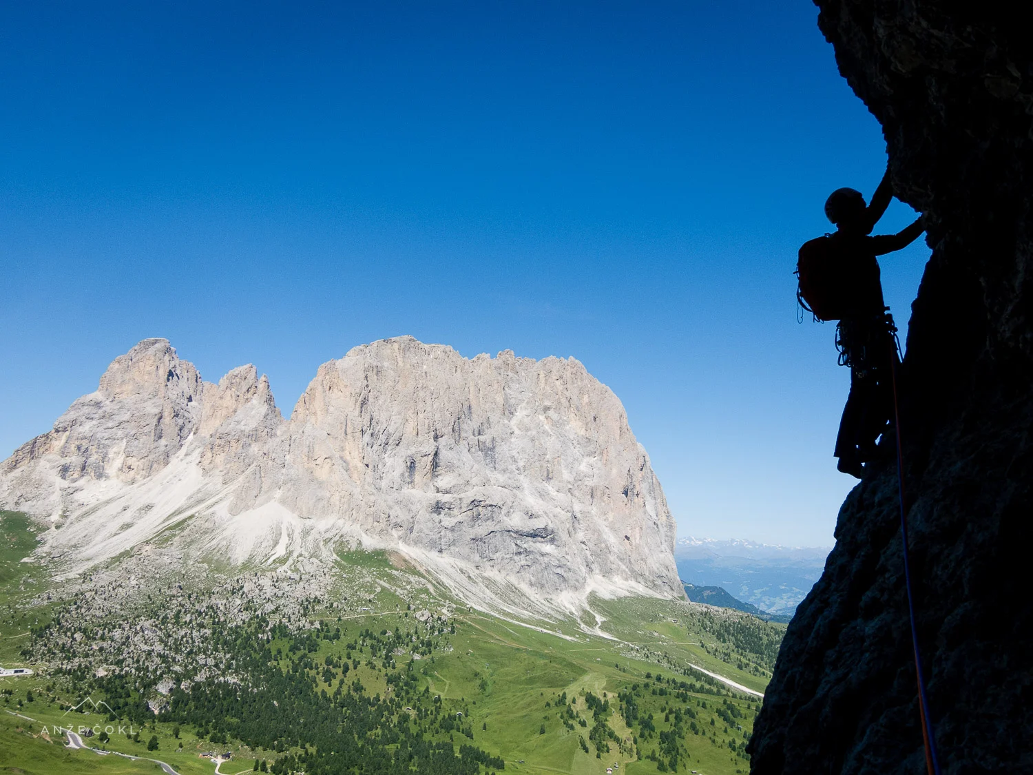 Plezanje v vertikali Dolomitov