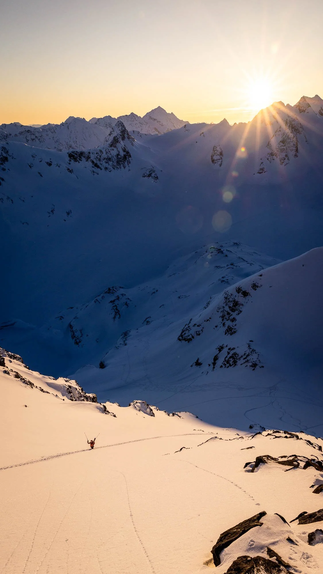 gaženje grapa udiranje v sneg