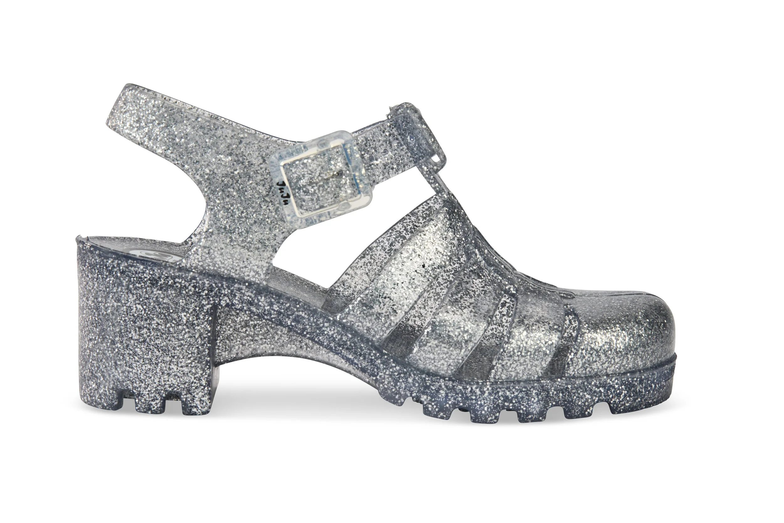 glitter jelly shoes women's