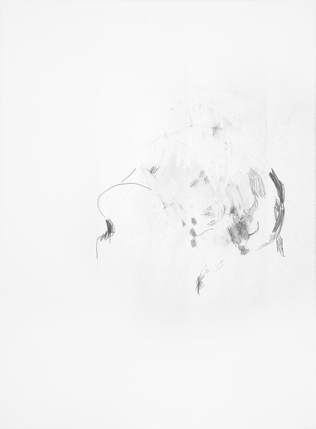  Untitled, 2012. 30” x 22”, pencil on paper. 