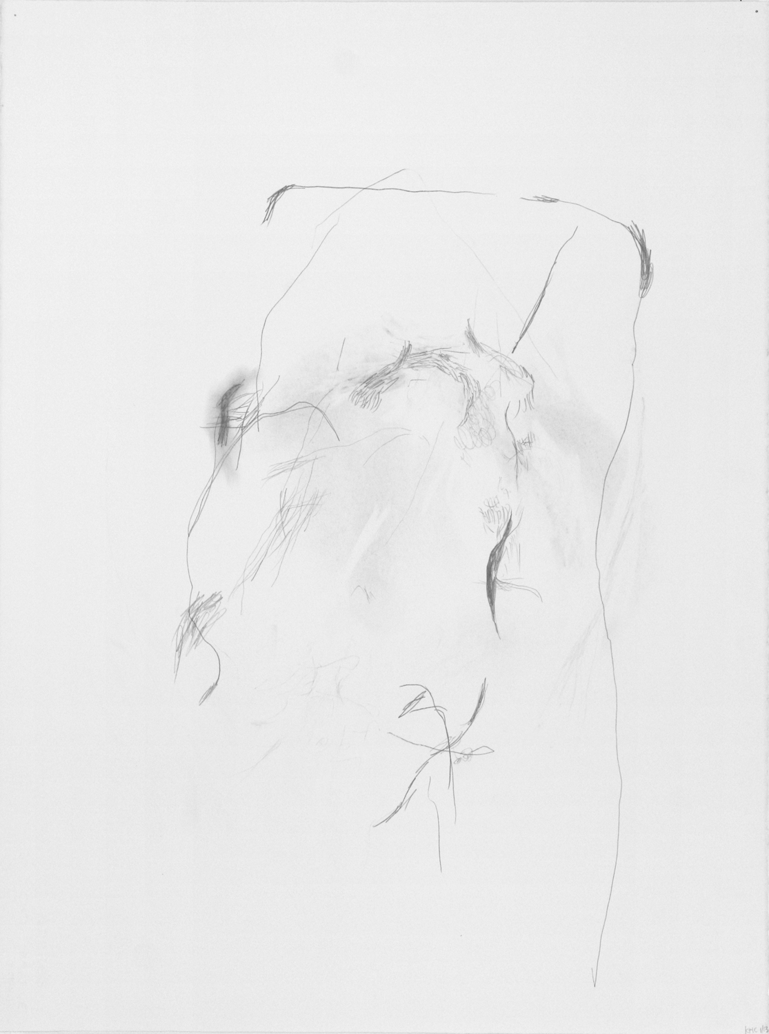  Untitled, 2012. 30” x 22”, pencil on paper. 