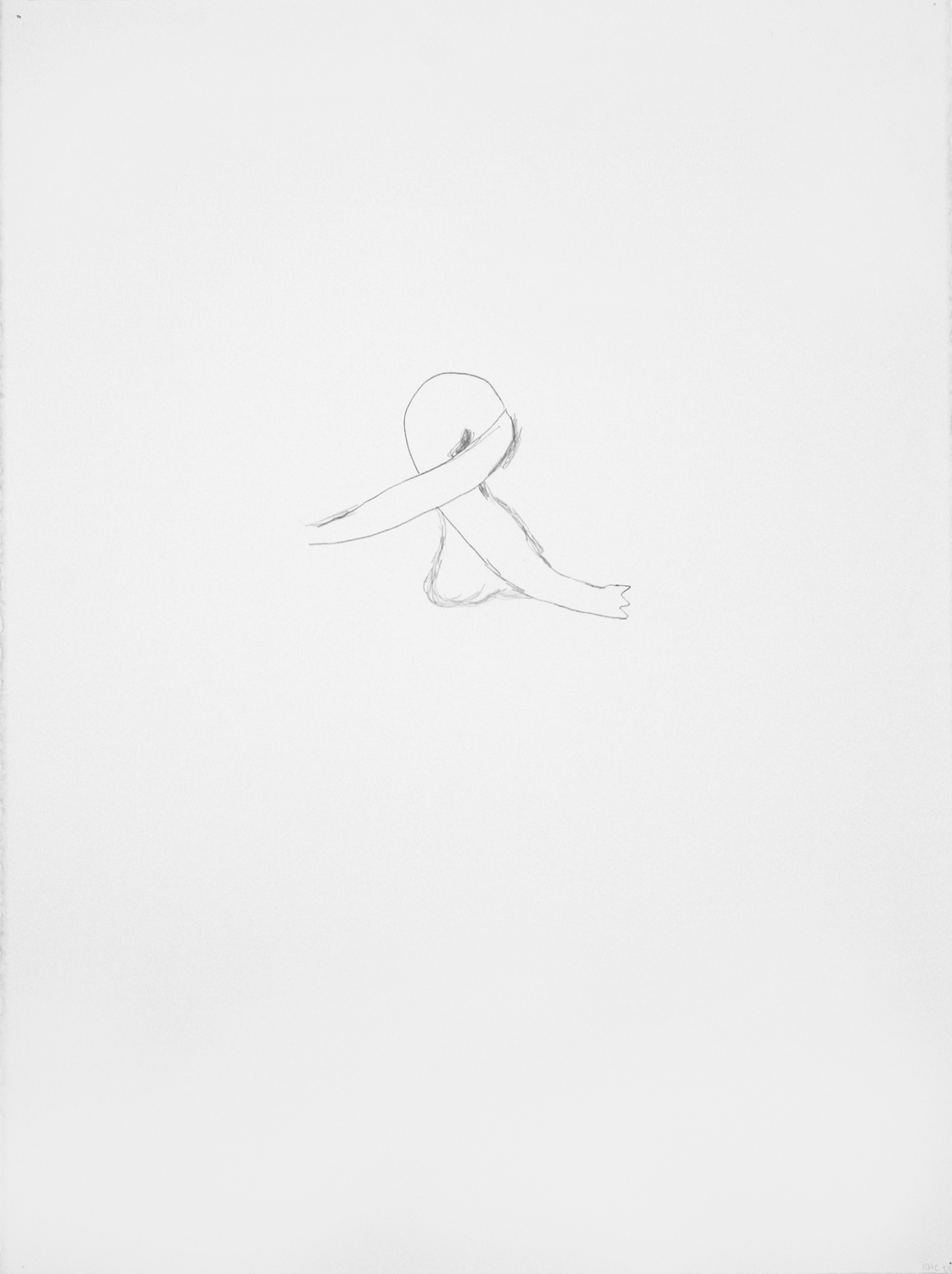  Untitled, 2012. 30" x 22", pencil on paper. 