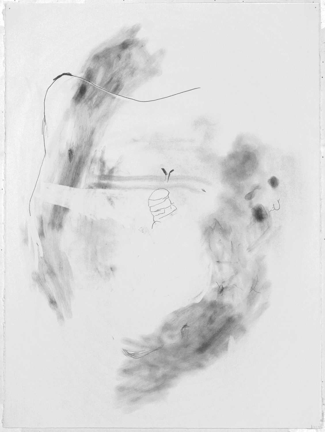  Untitled, 2013. 30" x 22", pencil on paper.  