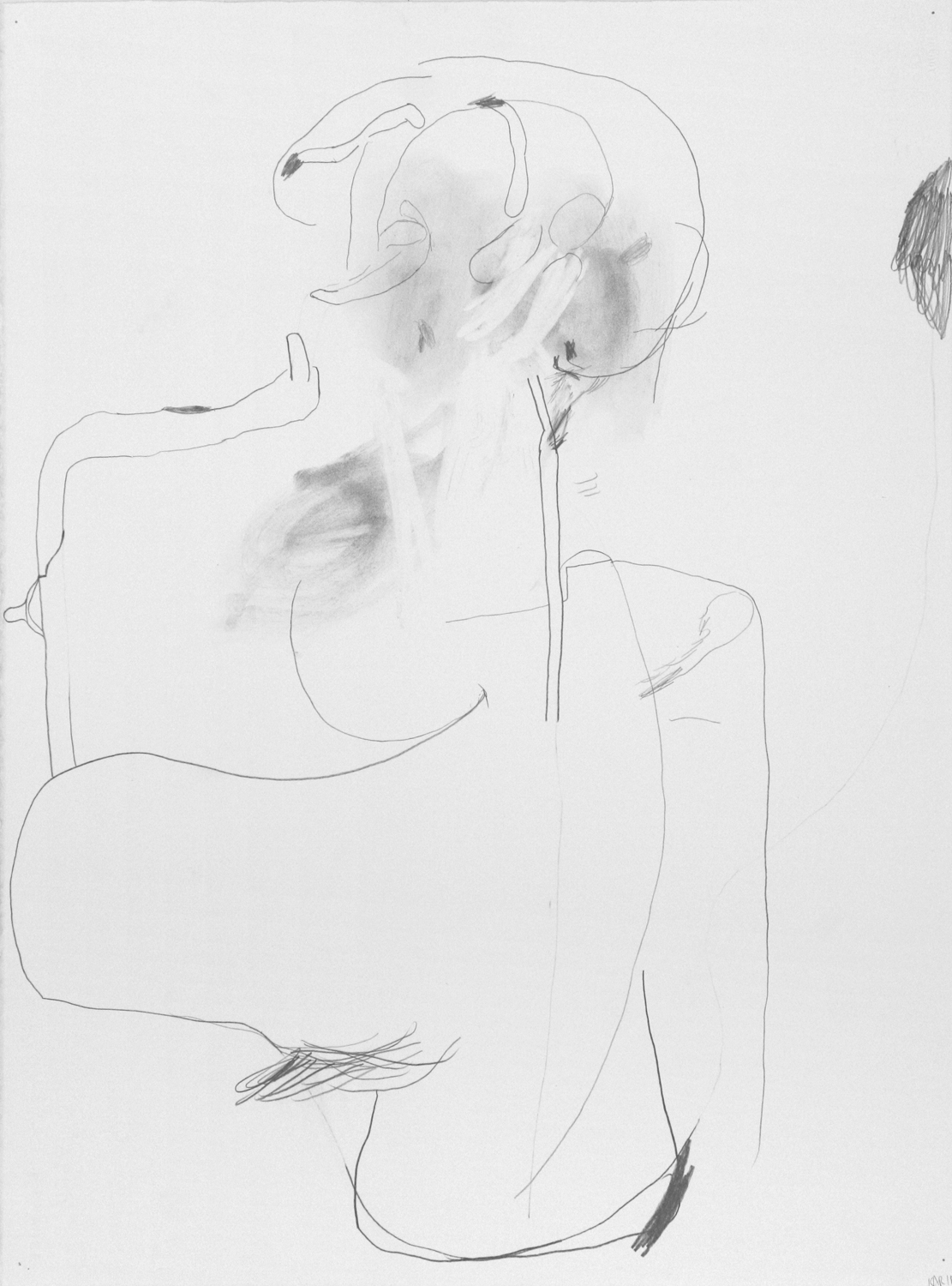  Untitled, 2014. 30" x 22", pencil on paper. 