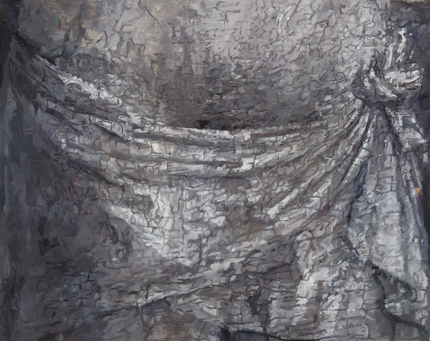 Detail, belly, (Simone Marmion, Crucifixion) 2011