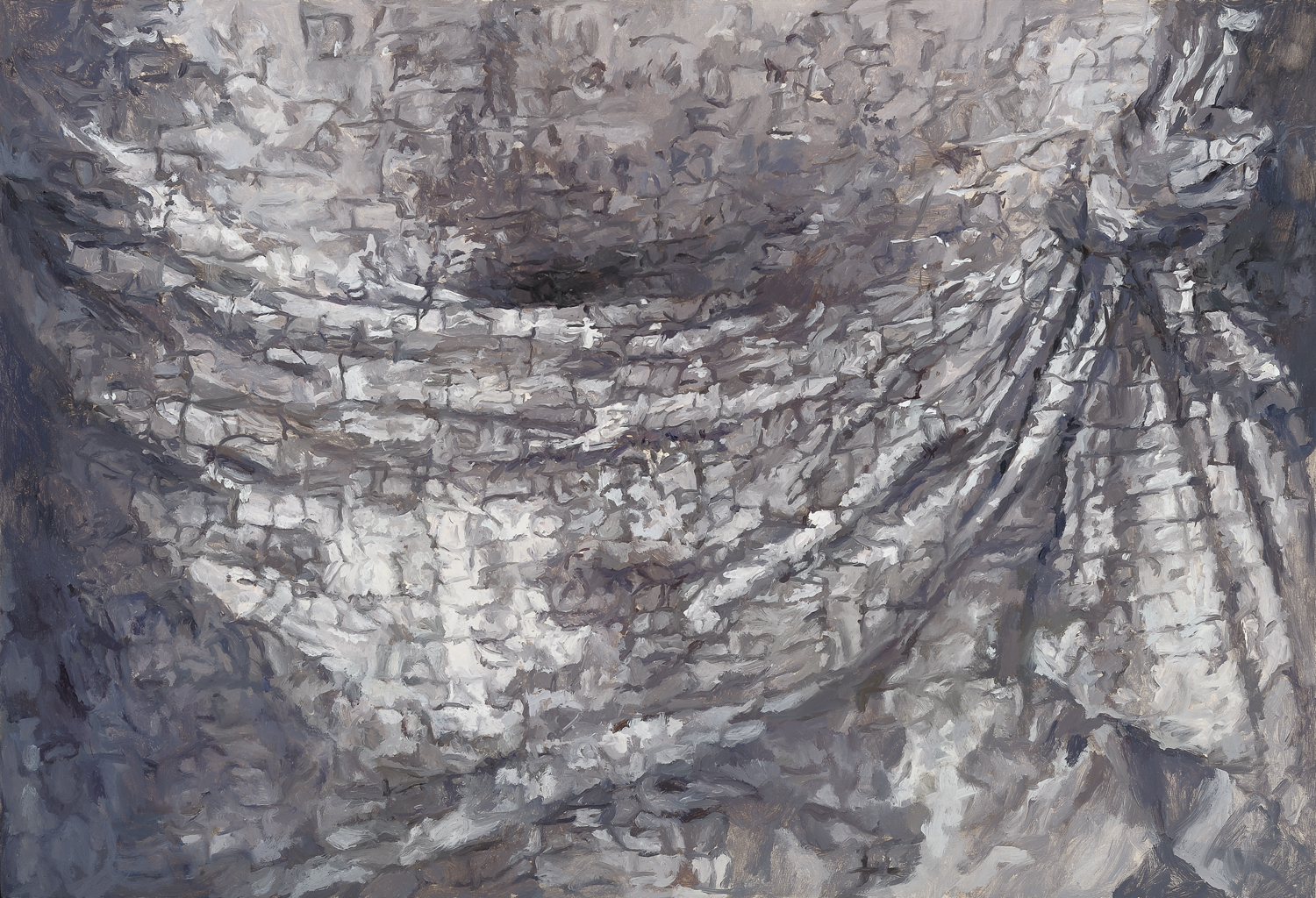Detail, belly, (Simone Marmion, Crucifixion) 2011