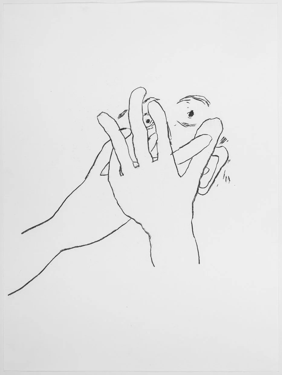  (Untitled), 2024. charcoal on paper, 24” x 18” 