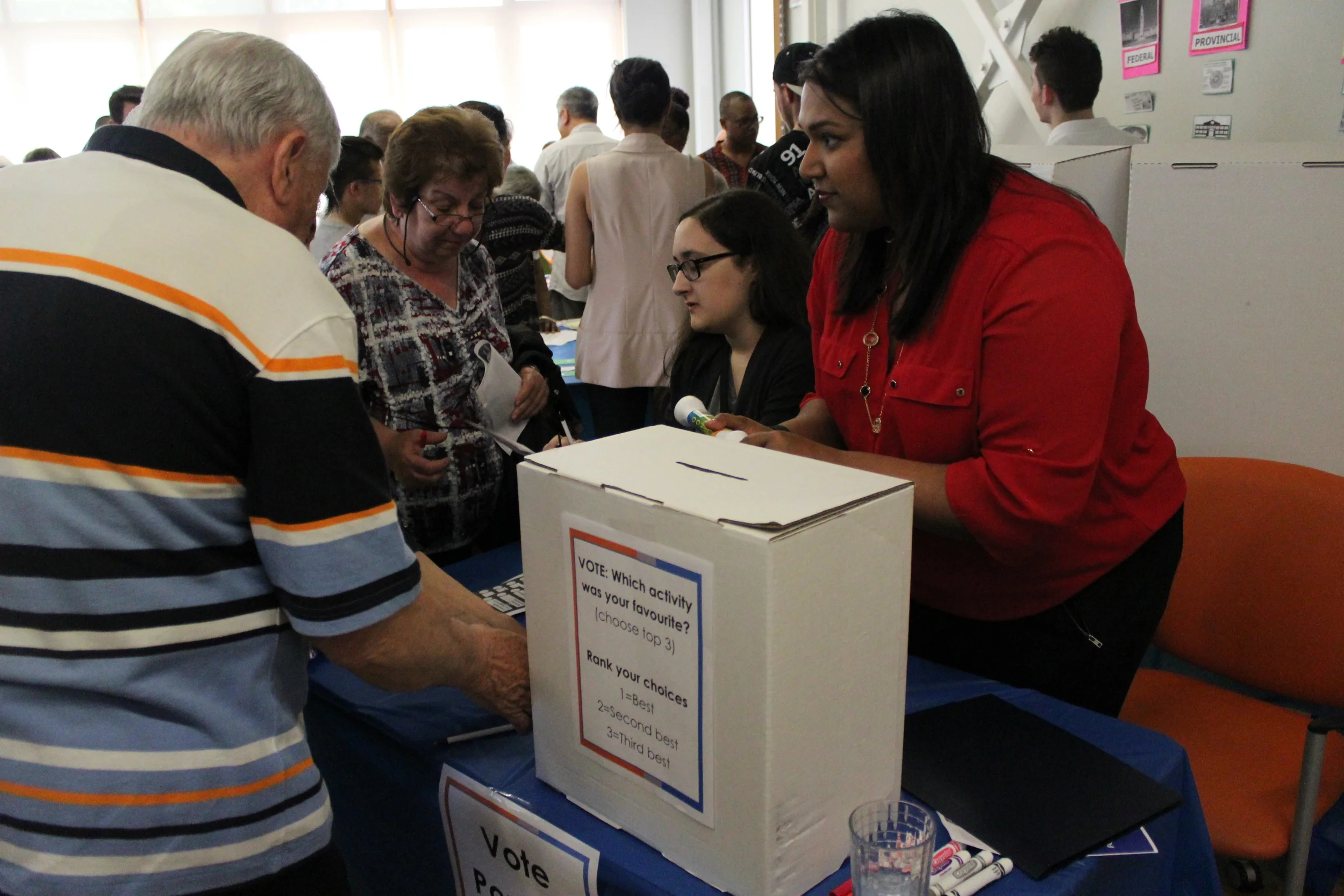 Trying out ranked ballots to poll attendees on their Change Fair experience