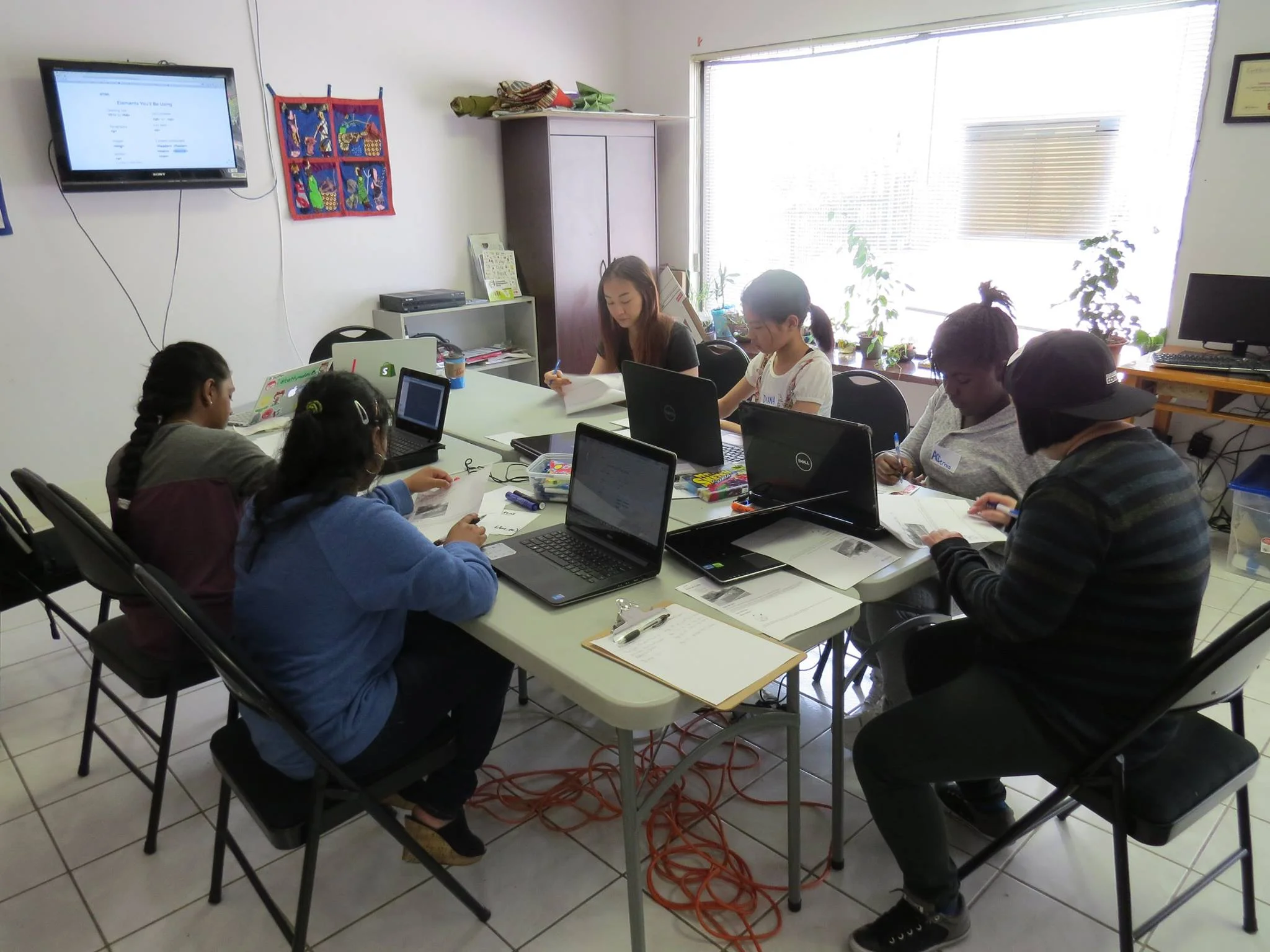 Village Bloggurls coding workshop