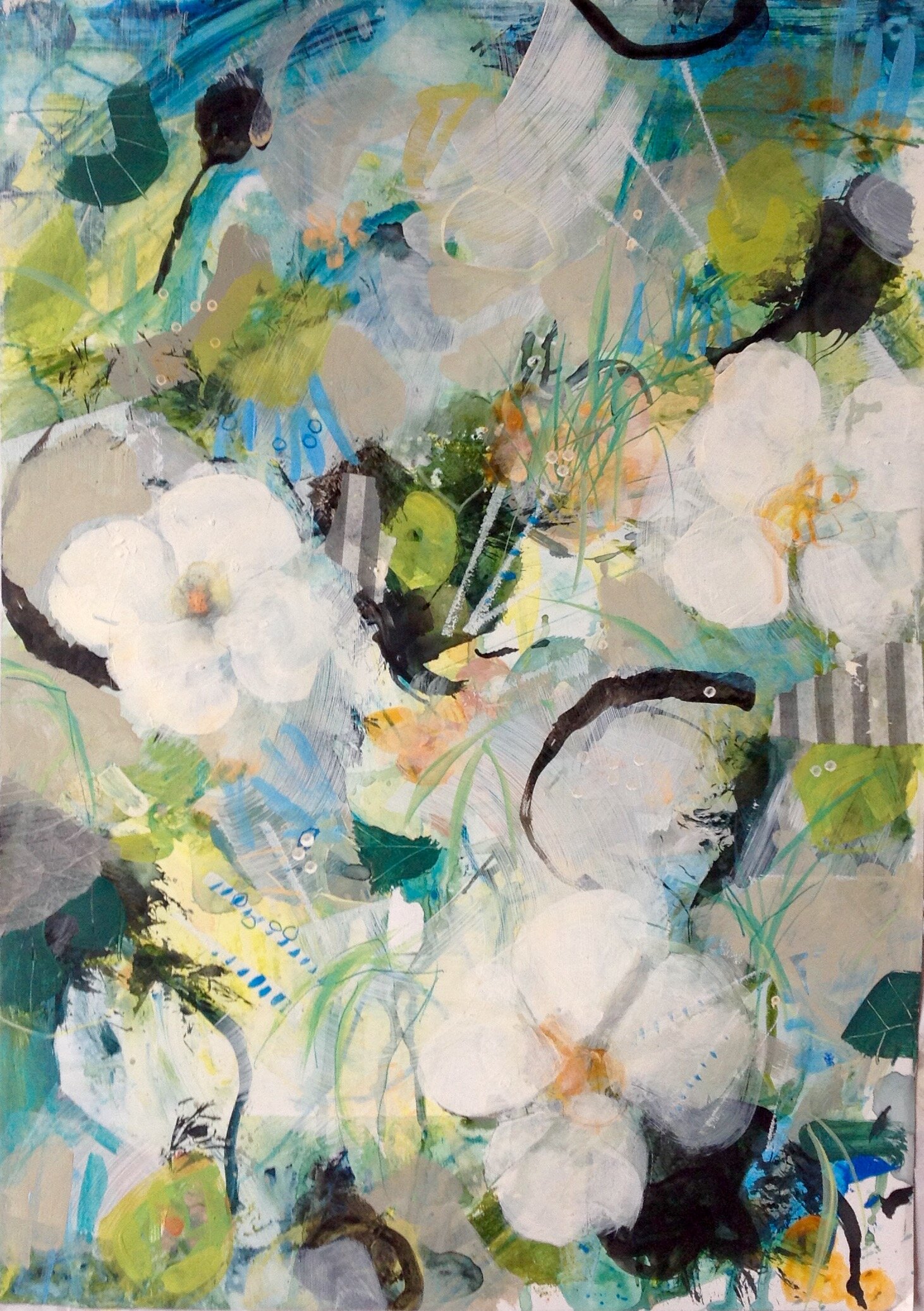  Mixed media on A2 stone paper 