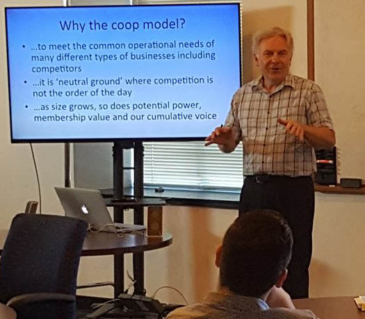 Roger Miller of Mico-Advocates Cooperative. Photo courtesy of Robin Garwood.