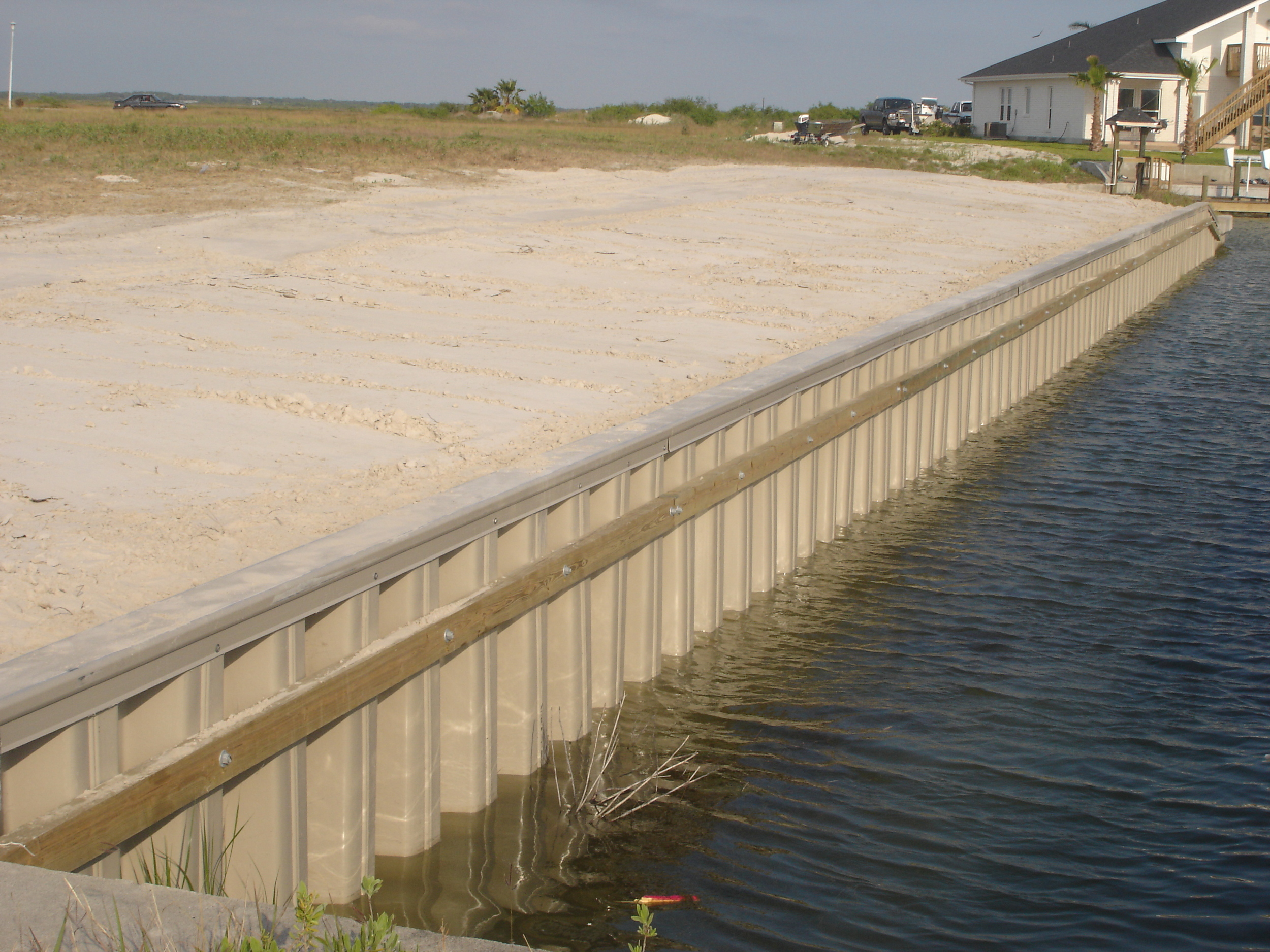 Bulkhead in Rockport, Texas
