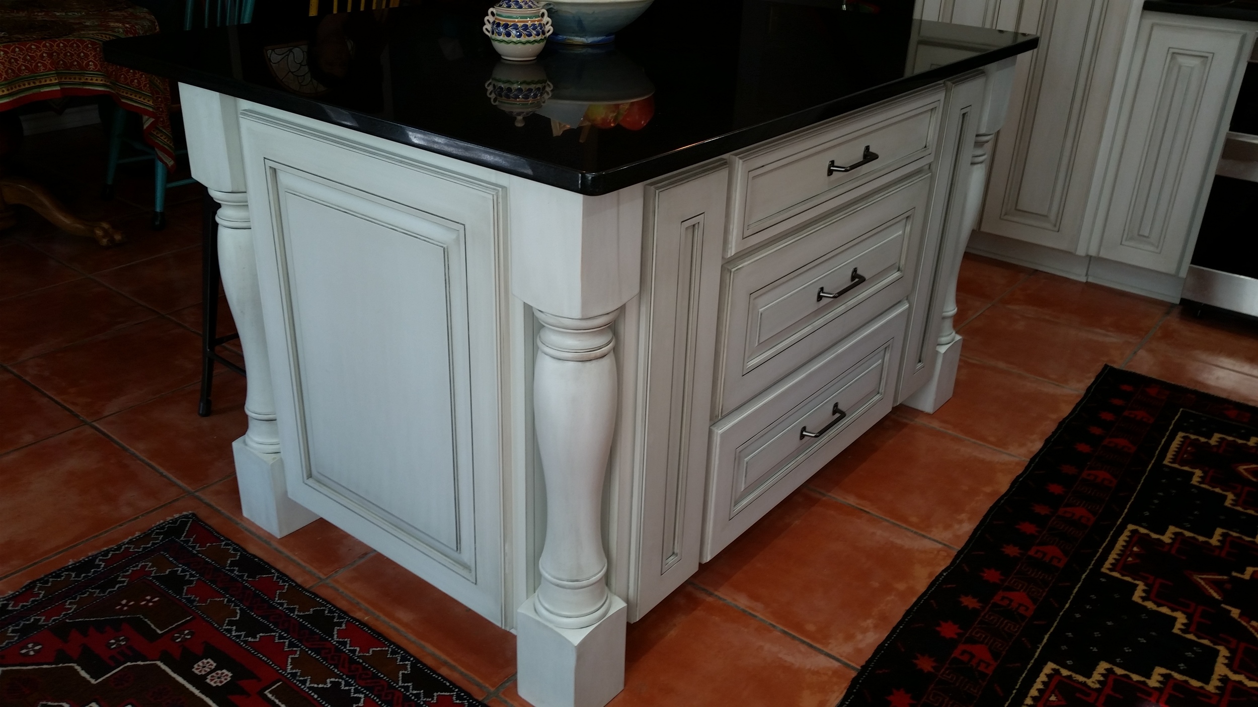Custom kitchen island.