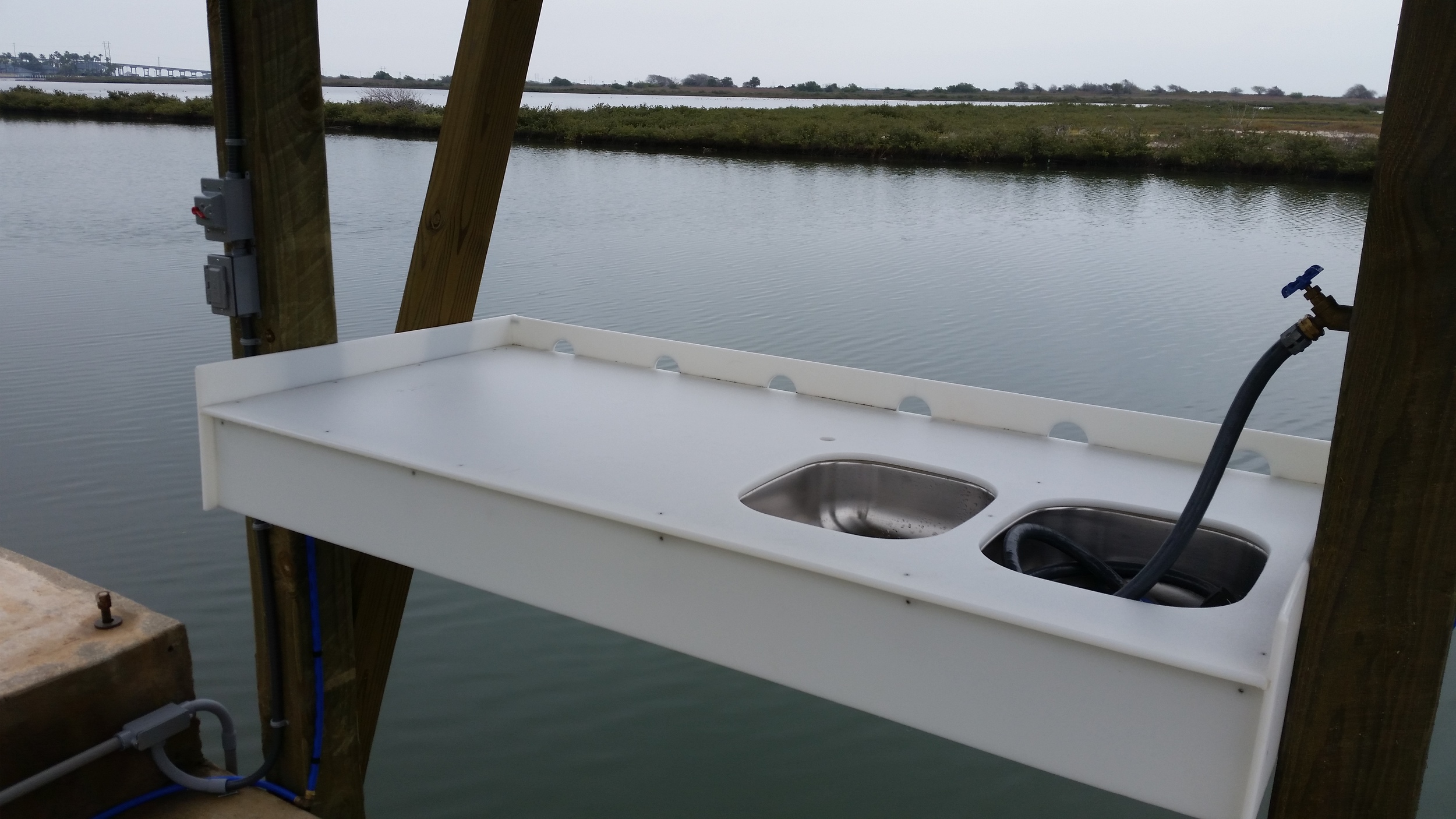 Fish Cleaning Stand Cutting Board Table
