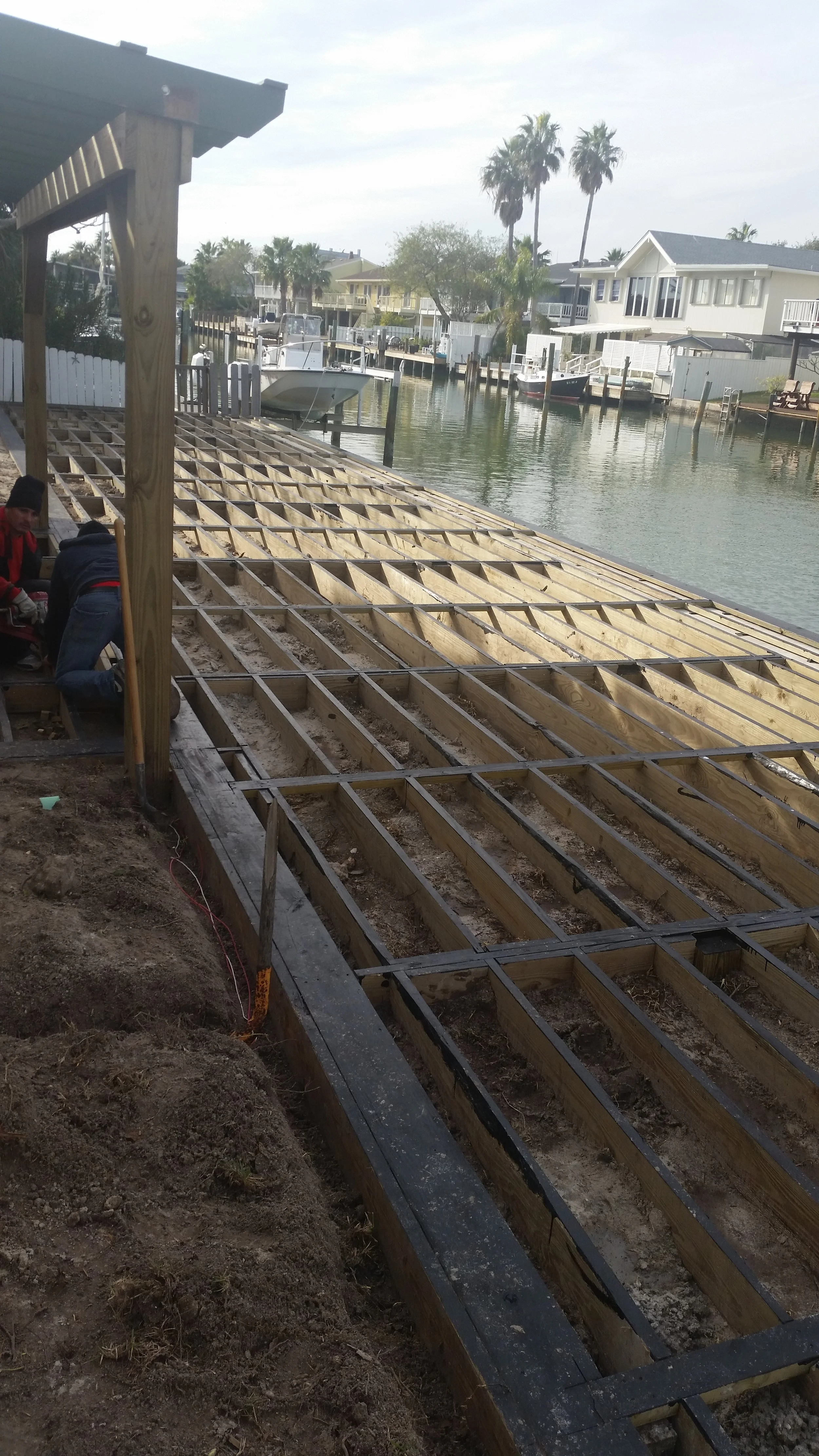 Strong framing Rockport Deck