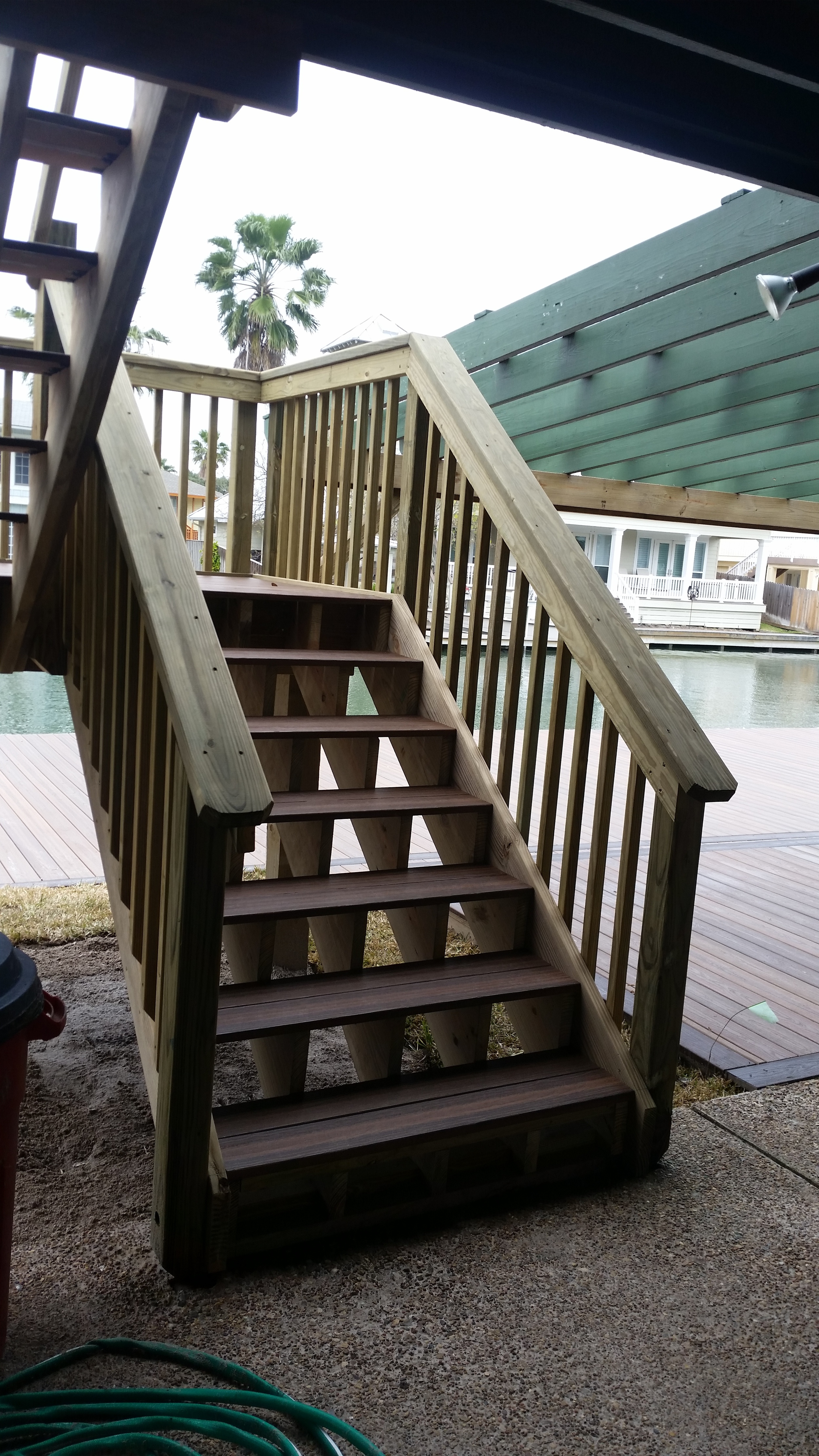 Evergrain stairs in Rockport, Texas
